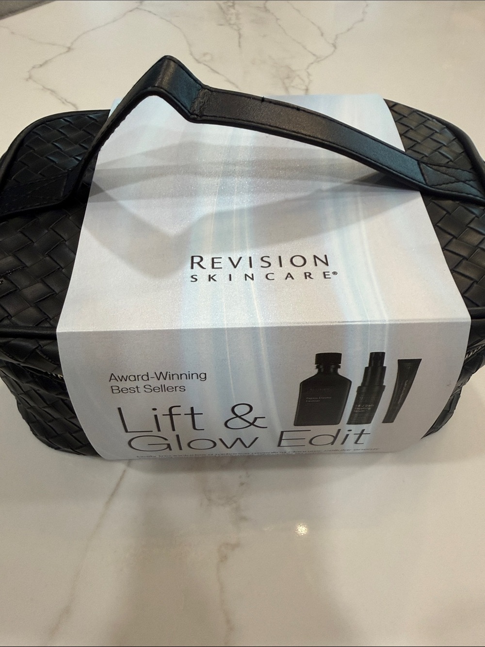 Revision Lift & Glow Edit Papaya Cleanser, DEJ Boosting Serum Youthfull Lip
